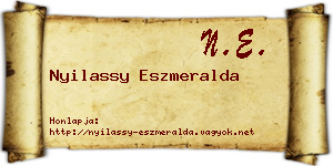 Nyilassy Eszmeralda névjegykártya